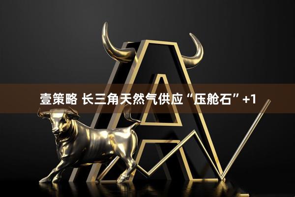 壹策略 长三角天然气供应“压舱石”+1