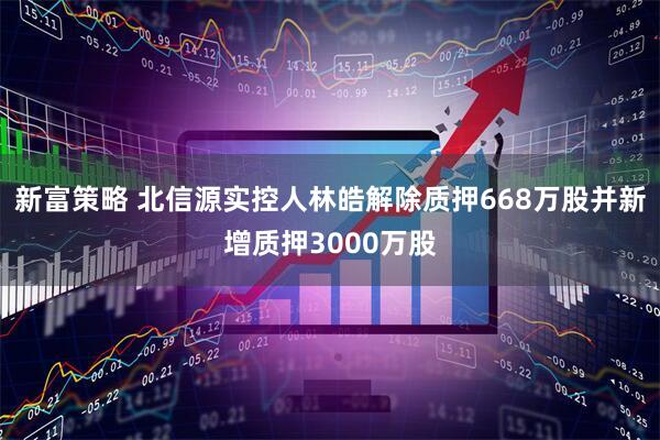 新富策略 北信源实控人林皓解除质押668万股并新增质押3000万股